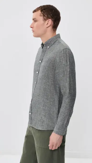 Taylor Stitch The Jack Linen Shirt Ocean Linen 40 | Thumbnail 4