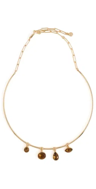 Ettika Crystal Drift Collar Necklace Smokey Quartz | Thumbnail 1 Ettika Crystal Drift Collar Necklace Smokey Quartz | Thumbnail 1