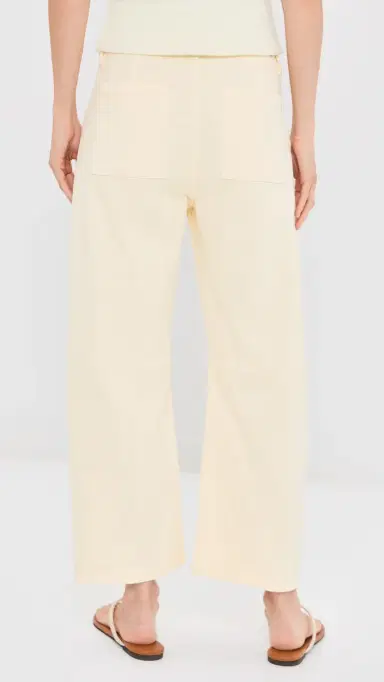 Le Jean Petite Utility Soft Barrel Jeans Lemon Yellow | Thumbnail 3 Le Jean Petite Utility Soft Barrel Jeans Lemon Yellow | Thumbnail 3