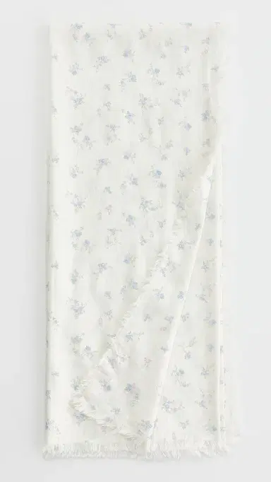 LoveShackFancy Iko Beach Throw Atlantic Shore One Size | Thumbnail 2