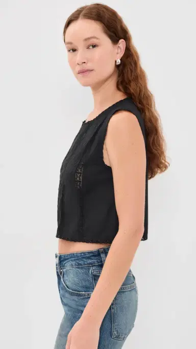 Madewell Embroidered Lace-Insert Top | Thumbnail 4 Madewell Embroidered Lace-Insert Top | Thumbnail 4