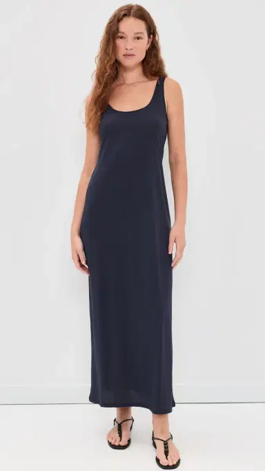 Leset Milo Scoop Tank Dress Midnight | Thumbnail 2 Leset Milo Scoop Tank Dress Midnight | Thumbnail 2