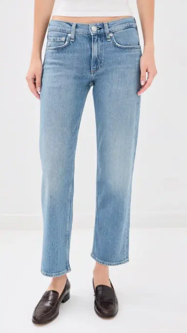 rag & bone Harlow Low Rise Ankle Straight Jeans Sherman | Thumbnail 2