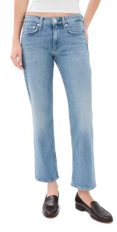 rag & bone Harlow Low Rise Ankle Straight Jeans Sherman | Thumbnail 1