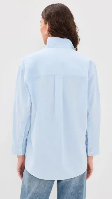AYR The Tate Top Blue Oxford | Thumbnail 3