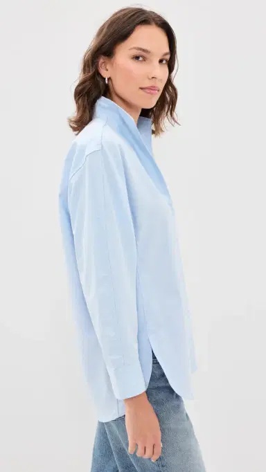 AYR The Tate Top Blue Oxford | Thumbnail 4
