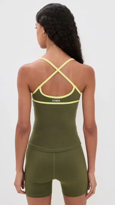 FORM Scoop Contrast Cami Olive/Lemon | Thumbnail 3