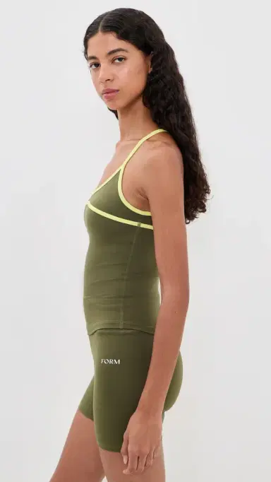 FORM Scoop Contrast Cami Olive/Lemon | Thumbnail 4