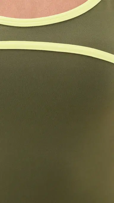 FORM Scoop Contrast Cami Olive/Lemon | Thumbnail 6