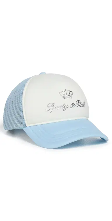 Sporty & Rich Juicy Crown Trucker Hat | Thumbnail 1