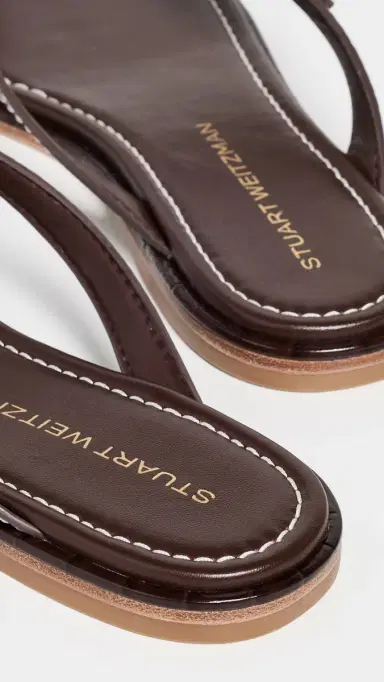 Stuart Weitzman Park Sandals Walnut | Thumbnail 4
