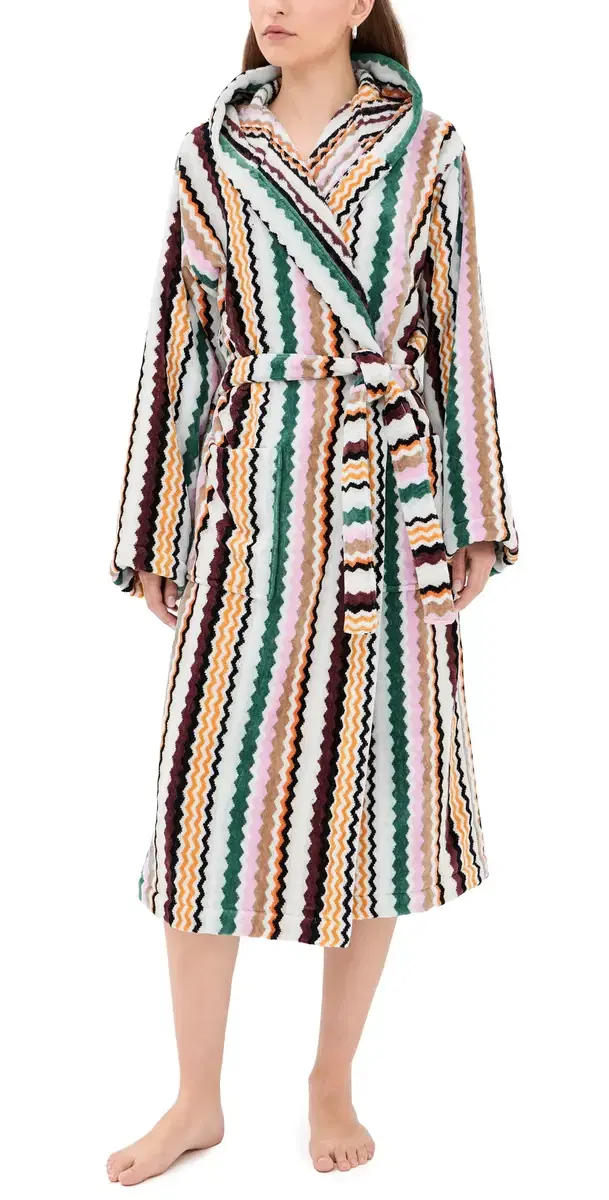Missoni Aura Hooded Bathrobe ulticolor