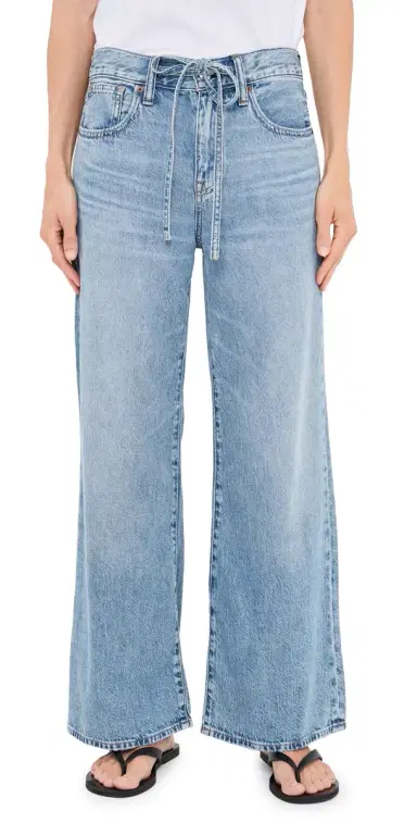 Madewell The Petite Ultimate Wide-Leg Jean in Airy Denim in | Thumbnail 1 Madewell The Petite Ultimate Wide-Leg Jean in Airy Denim in | Thumbnail 1