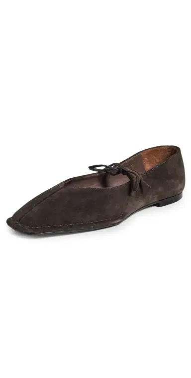 ALOHAS Sway Suede Ballet Flats Coffee Brown 39 | Thumbnail 1 ALOHAS Sway Suede Ballet Flats Coffee Brown 39 | Thumbnail 1