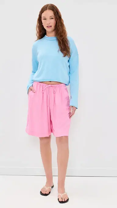 La Ligne Dominick Cotton Sweater Light Blue L | Thumbnail 5