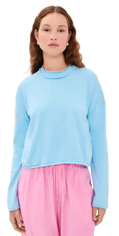 La Ligne Dominick Cotton Sweater Light Blue L | Thumbnail 1