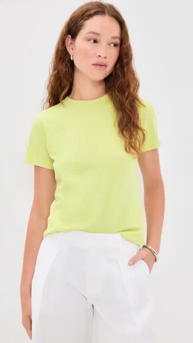 La Ligne Solid Molly Tee Light Key Lime | Thumbnail 2