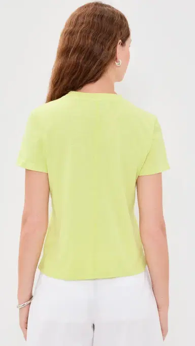 La Ligne Solid Molly Tee Light Key Lime | Thumbnail 3