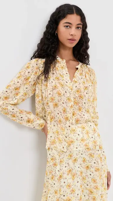 Isabel Marant Étoile Florine Blouse Light Yellow/Ecru | Thumbnail 2 Isabel Marant Étoile Florine Blouse Light Yellow/Ecru | Thumbnail 2