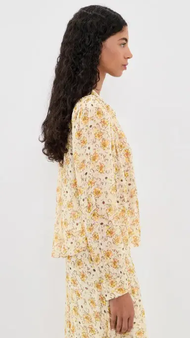Isabel Marant Étoile Florine Blouse Light Yellow/Ecru | Thumbnail 4 Isabel Marant Étoile Florine Blouse Light Yellow/Ecru | Thumbnail 4