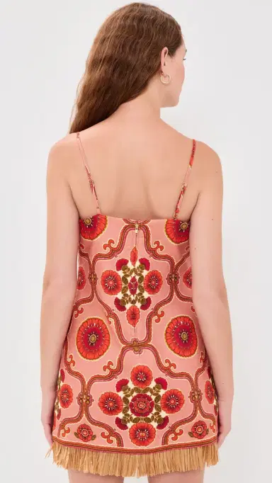 Cara Cara Valencia Mini Dress Mod Floral Brick 8 | Thumbnail 3
