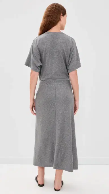 Polo Ralph Lauren Knit T-Shirt Dress Cobblestone Heather M | Thumbnail 3