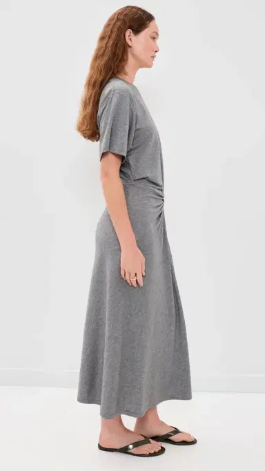 Polo Ralph Lauren Knit T-Shirt Dress Cobblestone Heather M | Thumbnail 4