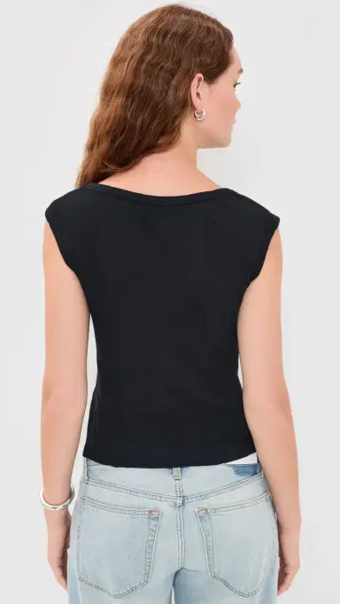 James Perse Cotton Cashmere Blend Boatneck Top | Thumbnail 3 James Perse Cotton Cashmere Blend Boatneck Top | Thumbnail 3