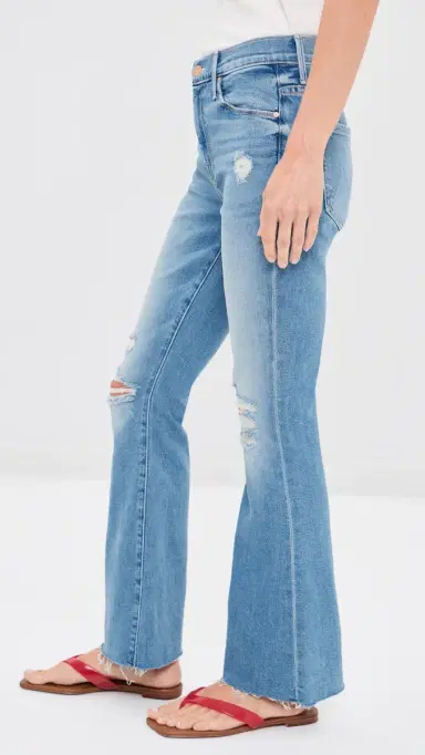Mother Petite Lil Weekender Fray Jeans Chaos Is Calling | Thumbnail 4 Mother Petite Lil Weekender Fray Jeans Chaos Is Calling | Thumbnail 4