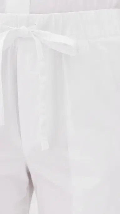 James Perse Cotton Linen Stretch Poplin Pants White 2 | Thumbnail 6