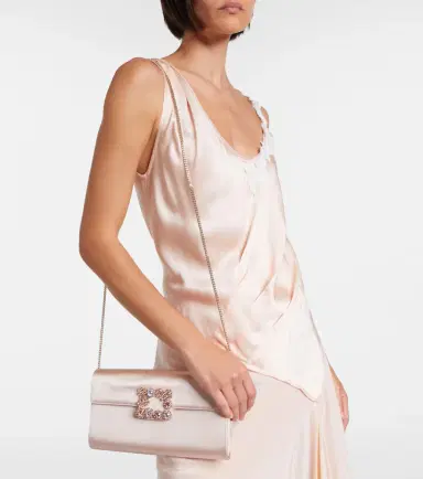 Roger Vivier Efflorescence embellished satin clutch | Thumbnail 7 Roger Vivier Efflorescence embellished satin clutch | Thumbnail 7