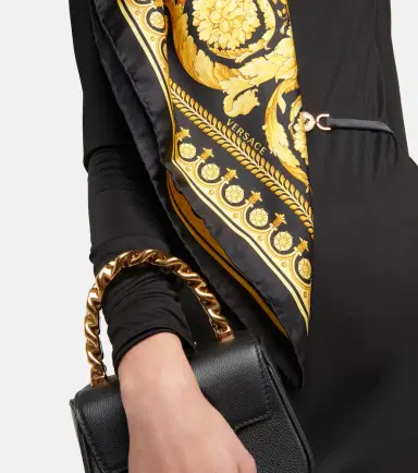 Versace Barocco silk scarf | Thumbnail 5