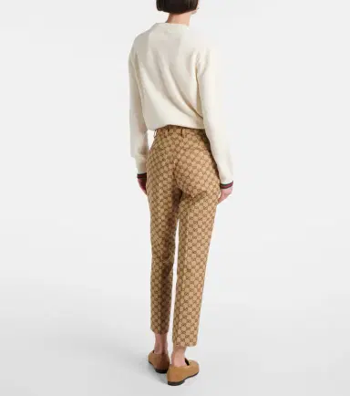 Gucci Cotton-blend straight pants | Thumbnail 4 Gucci Cotton-blend straight pants | Thumbnail 4