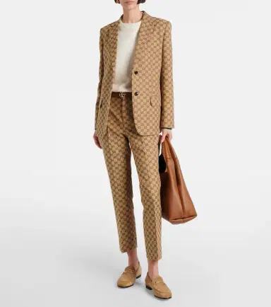 Gucci Cotton-blend straight pants | Thumbnail 5 Gucci Cotton-blend straight pants | Thumbnail 5