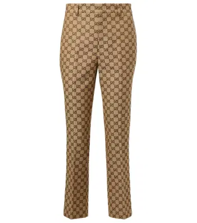 Gucci Cotton-blend straight pants | Thumbnail 1 Gucci Cotton-blend straight pants | Thumbnail 1