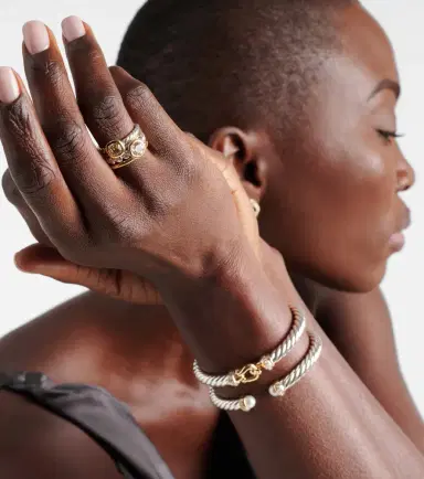 David Yurman DY Mercer 18kt gold and sterling silver ring with gemstones | Thumbnail 3 David Yurman DY Mercer 18kt gold and sterling silver ring with gemstones | Thumbnail 3
