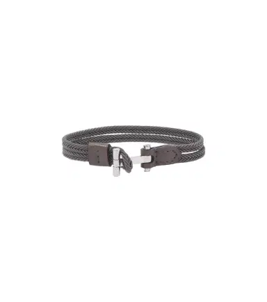 Tom Ford Braided leather-trimmed bracelet | Thumbnail 1