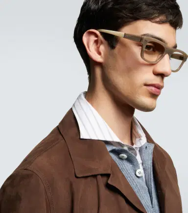 Brunello Cucinelli Rectangular glasses | Thumbnail 4 Brunello Cucinelli Rectangular glasses | Thumbnail 4