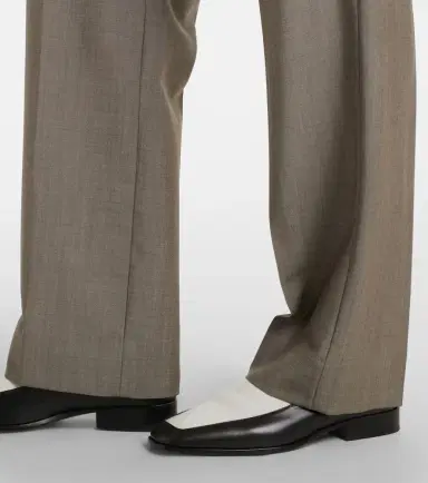 Victoria Beckham Wool and mohair straight pants | Thumbnail 3 Victoria Beckham Wool and mohair straight pants | Thumbnail 3