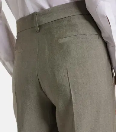 Victoria Beckham Wool and mohair straight pants | Thumbnail 4 Victoria Beckham Wool and mohair straight pants | Thumbnail 4