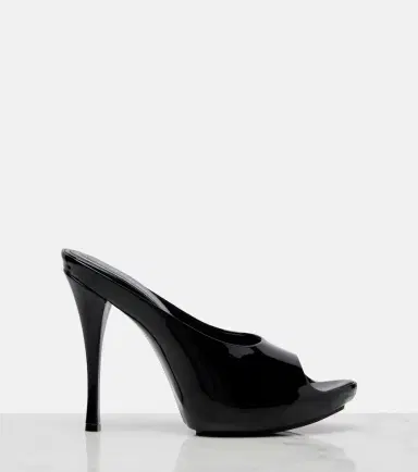 Gucci Viv patent leather platform mules | Thumbnail 4 Gucci Viv patent leather platform mules | Thumbnail 4