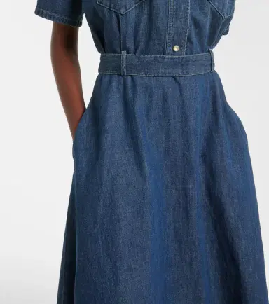 Valentino Belted denim polo dress | Thumbnail 3 Valentino Belted denim polo dress | Thumbnail 3