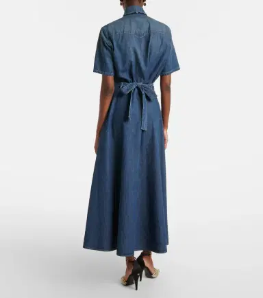 Valentino Belted denim polo dress | Thumbnail 4 Valentino Belted denim polo dress | Thumbnail 4