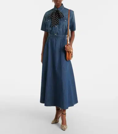 Valentino Belted denim polo dress | Thumbnail 5 Valentino Belted denim polo dress | Thumbnail 5