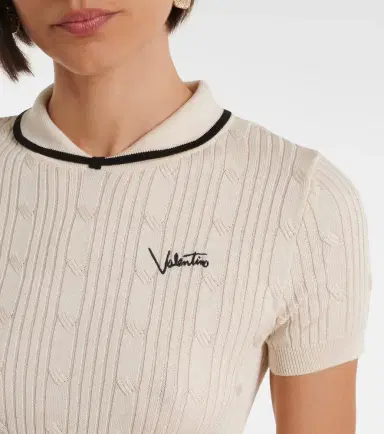 Valentino Logo cotton-blend top | Thumbnail 3 Valentino Logo cotton-blend top | Thumbnail 3