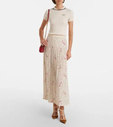 Valentino Logo cotton-blend top | Thumbnail 4 Valentino Logo cotton-blend top | Thumbnail 4