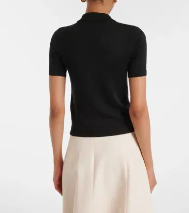 Valentino VLogo tie-neck wool-blend top | Thumbnail 4 Valentino VLogo tie-neck wool-blend top | Thumbnail 4