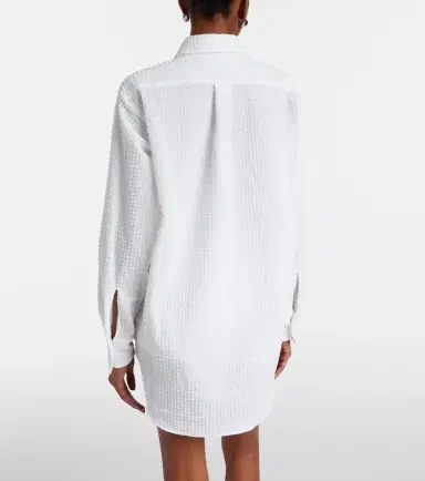 Hunza G Resort oversized seersucker shirt | Thumbnail 3