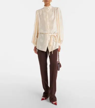 Valentino VGold wool-blend straight pants | Thumbnail 2