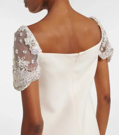 Valentino Crepe Couture embellished minidress | Thumbnail 5 Valentino Crepe Couture embellished minidress | Thumbnail 5
